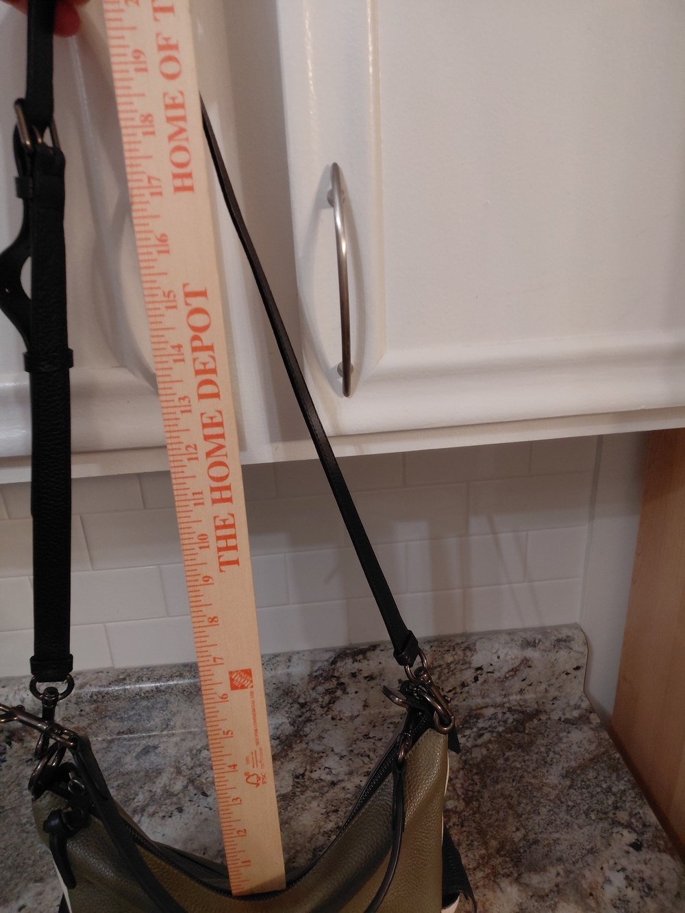 Coach Pennie Olive Cream Leather Shoulder Bag 6154 - Picture 11 of 14